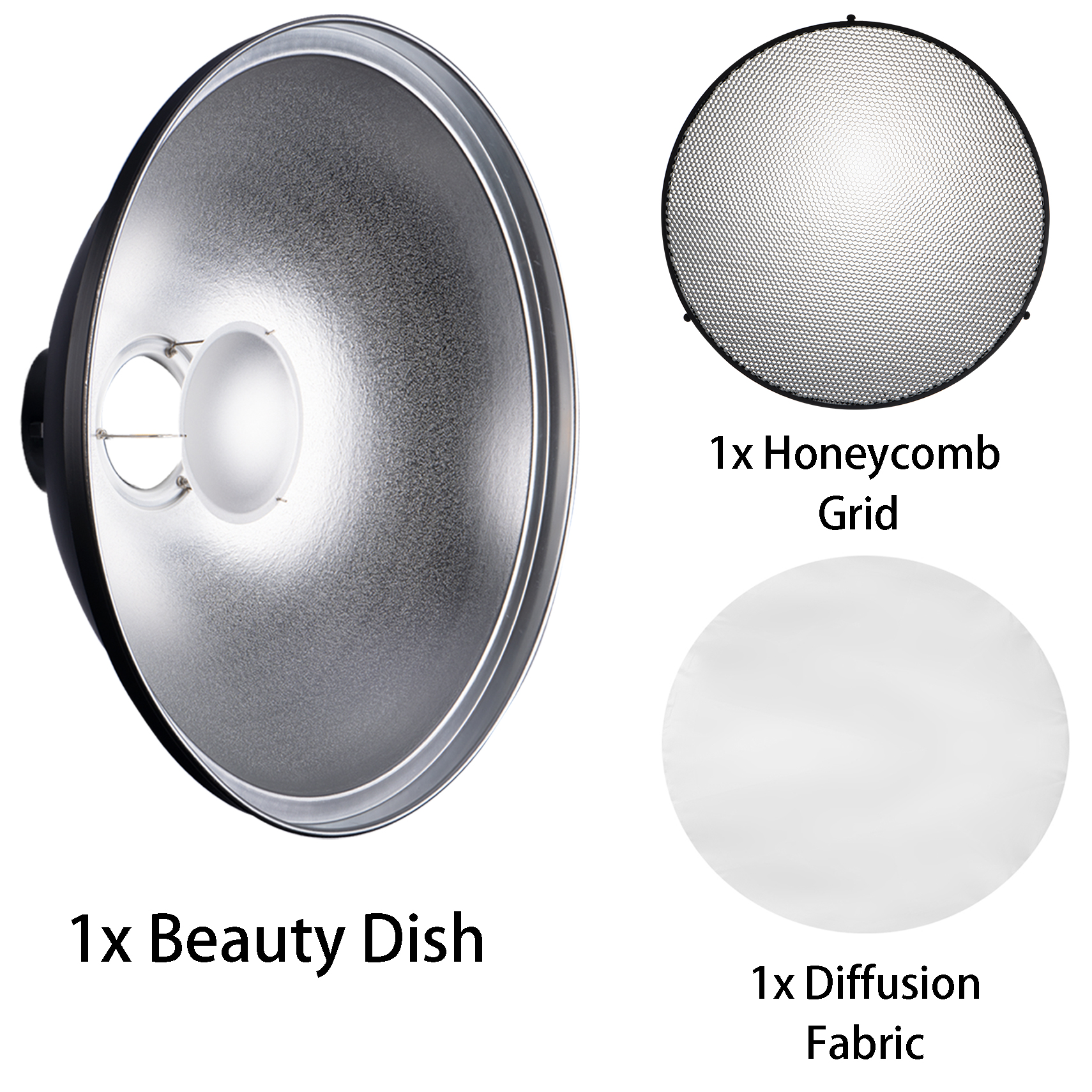 Photography Lighting Beauty Dish - Selens Reflector Beauty Dish 30/42/55cm Honeycomb