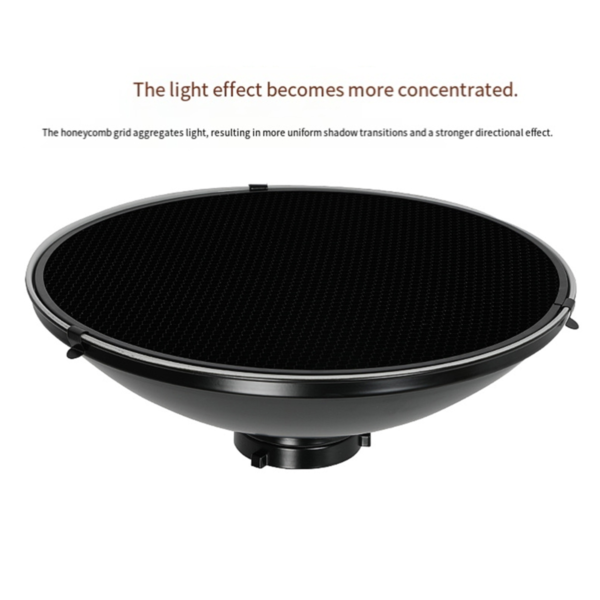 Photography Lighting Beauty Dish - 【Last-Chance!】{30cm Beauty Dish Reflector Honeycomb Grid