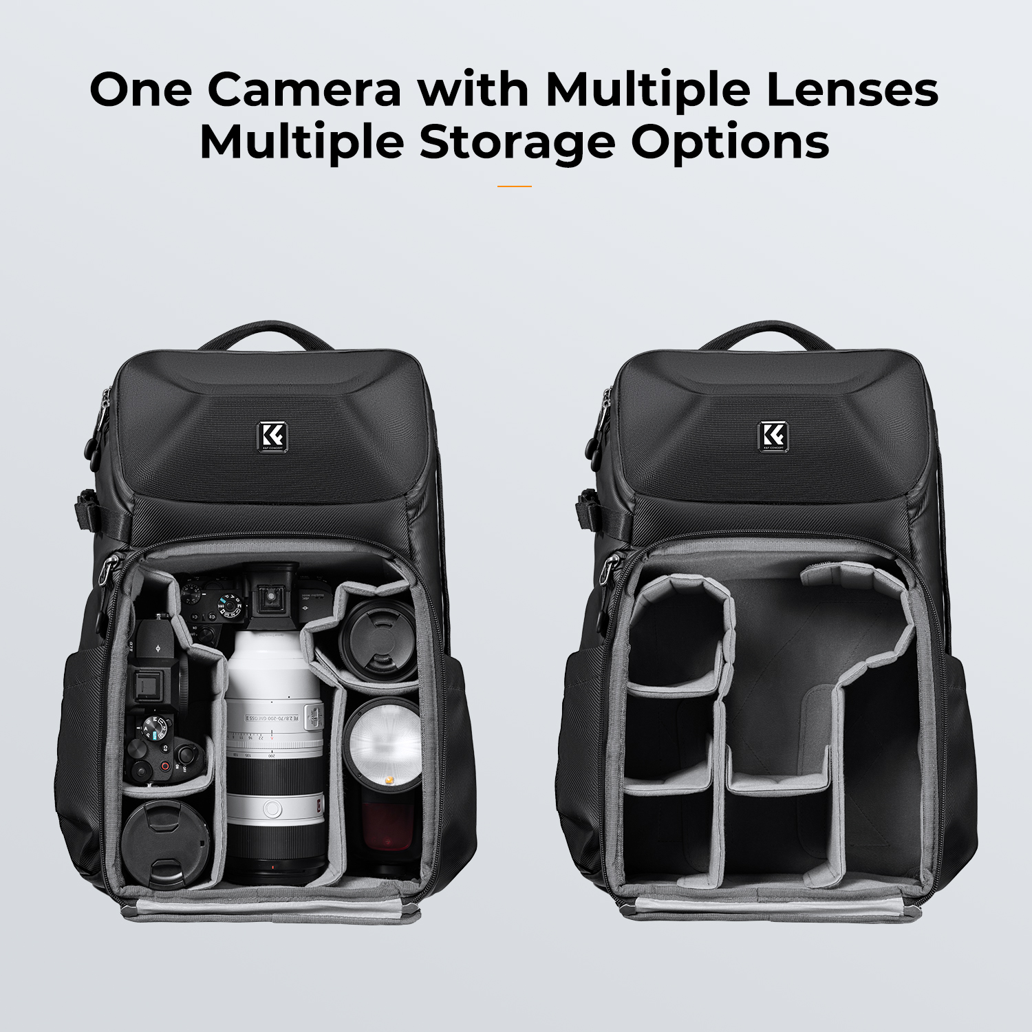 K&F CONCEPT 20L Camera Backpac - Photography Lighting Equipment Bags ulasan dan harga