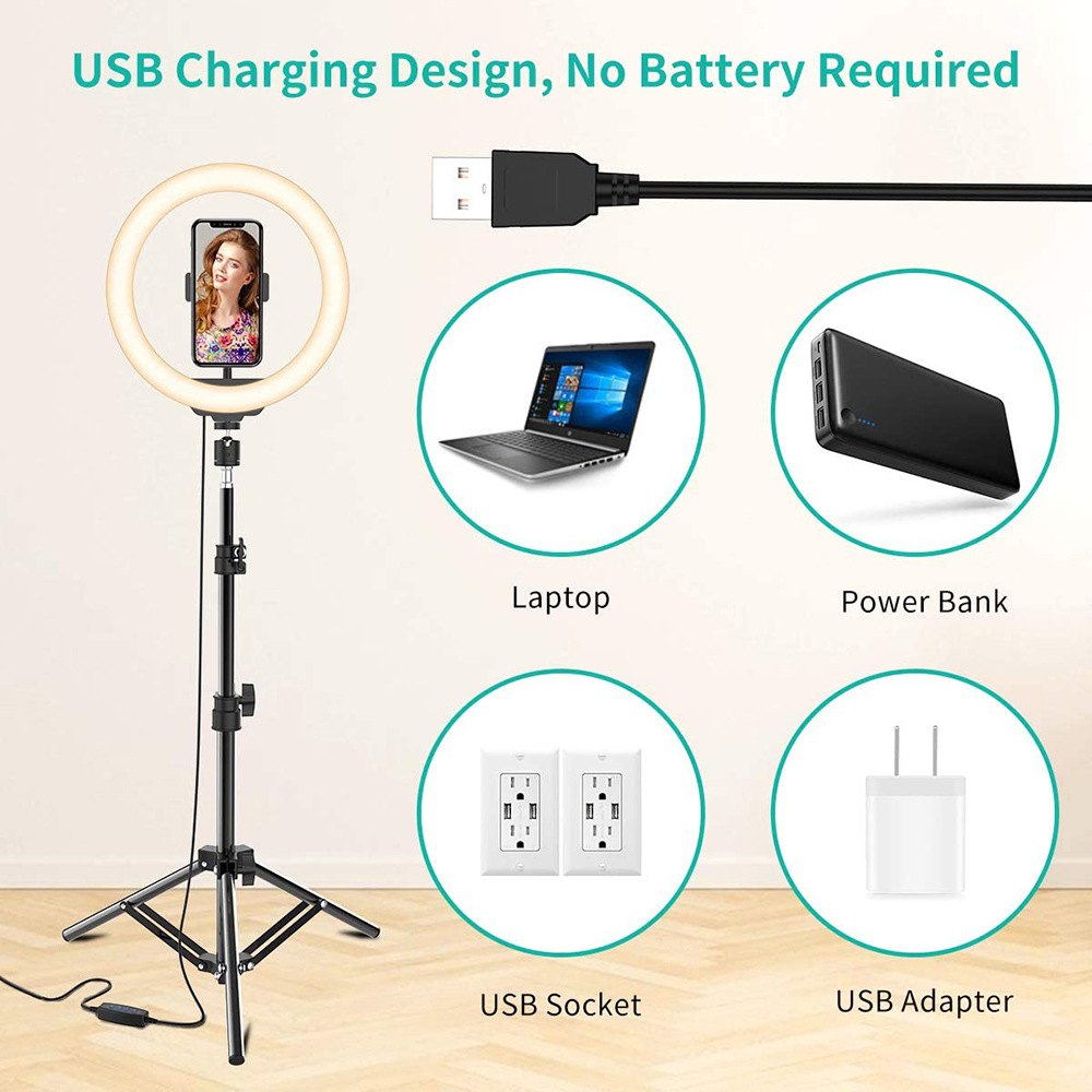 Phone Live Ring Light 10 Inch  - Photography Lighting Patterns ulasan dan harga
