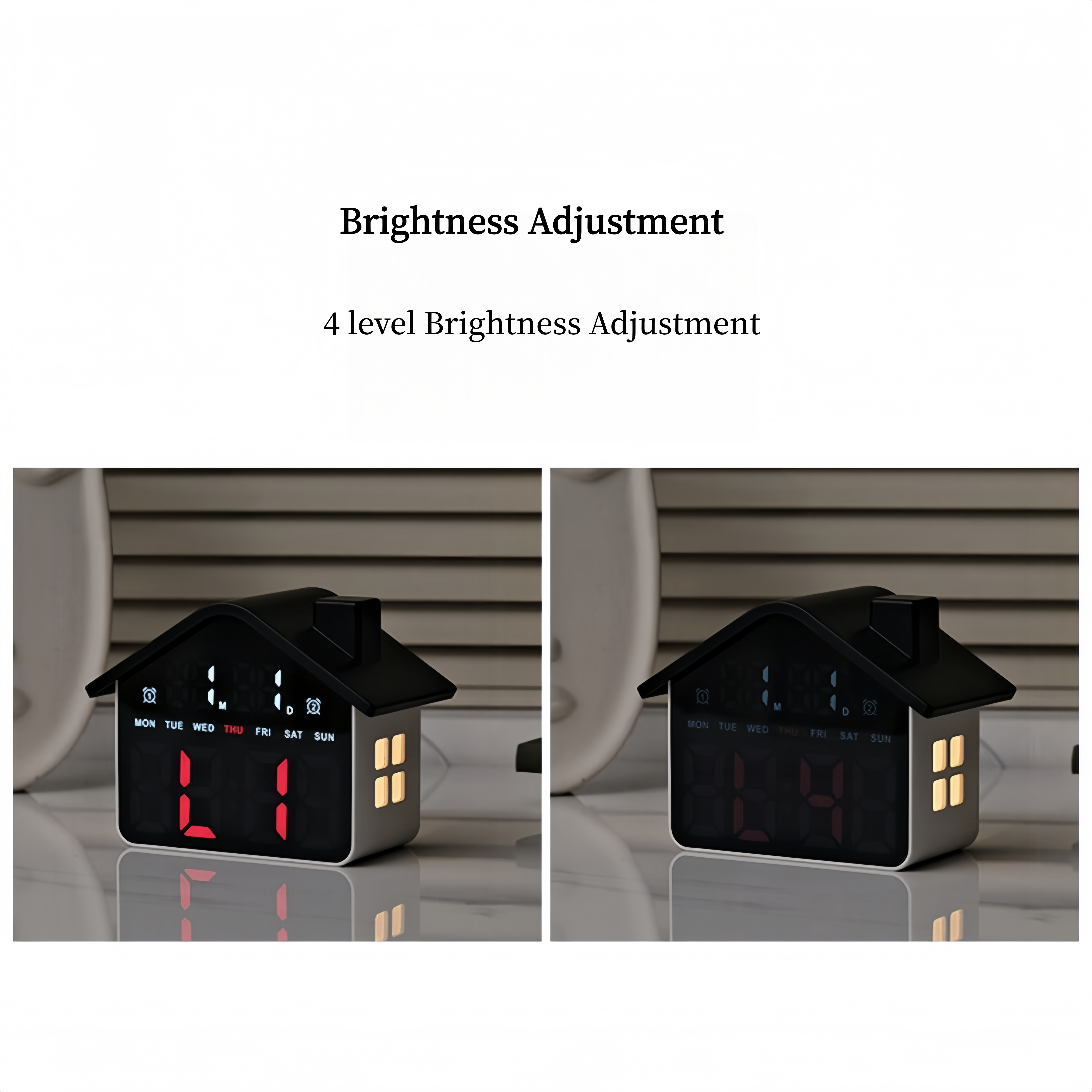 LED Digital Alarm Clock House  - Photography Lighting Portrait ulasan dan harga