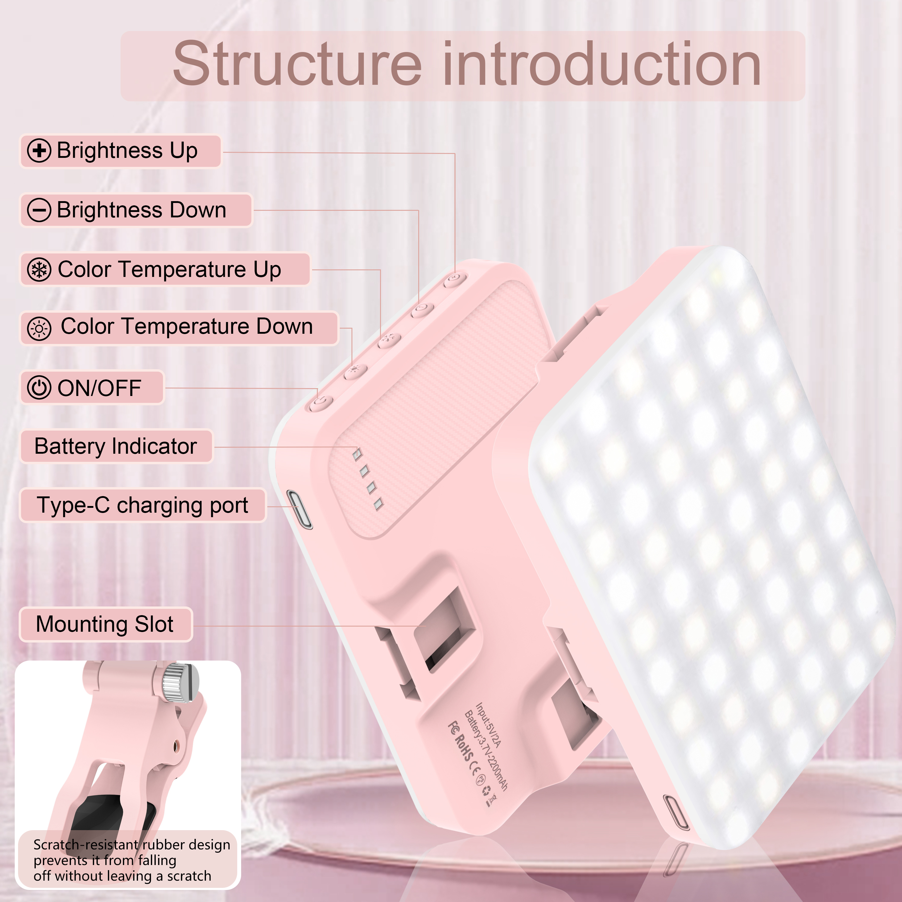 LED Selfie Light 60 High Power - Photography Lighting Patterns ulasan dan harga