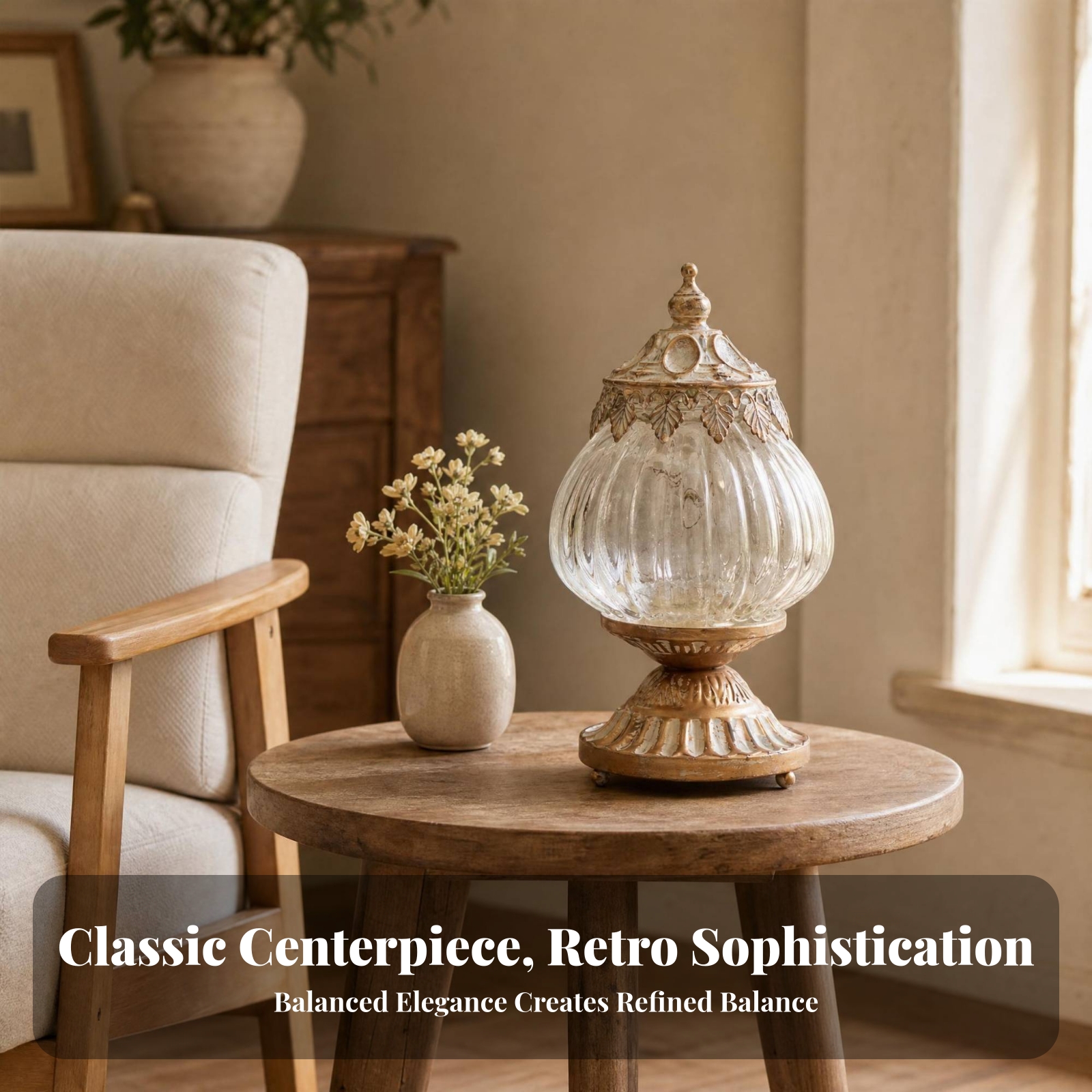 Vintage Ribbed Glass Lantern O - Photography Lighting Led ulasan dan harga