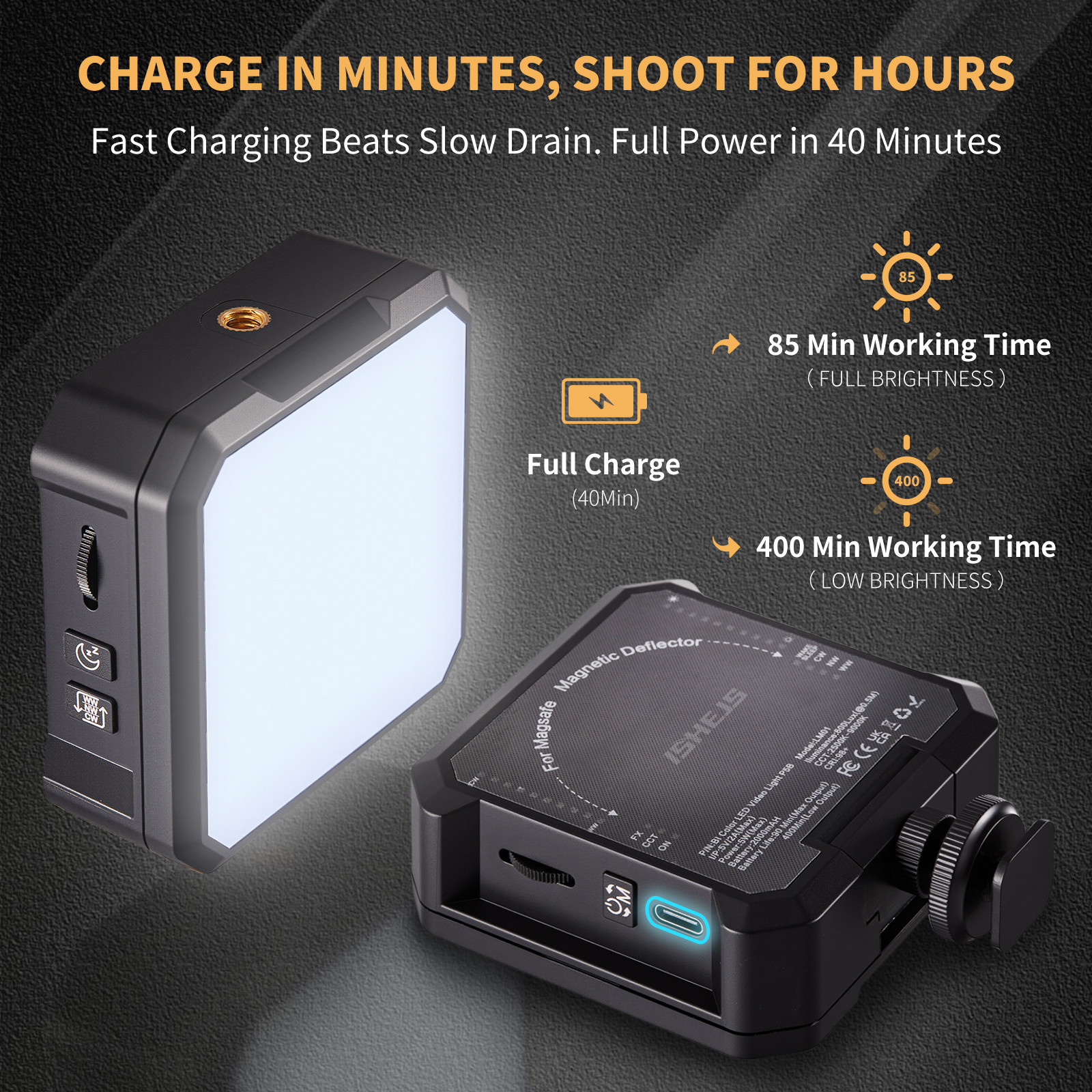 ISHEJS LM01: Compact Magnetic  - Photography Lighting Color ulasan dan harga