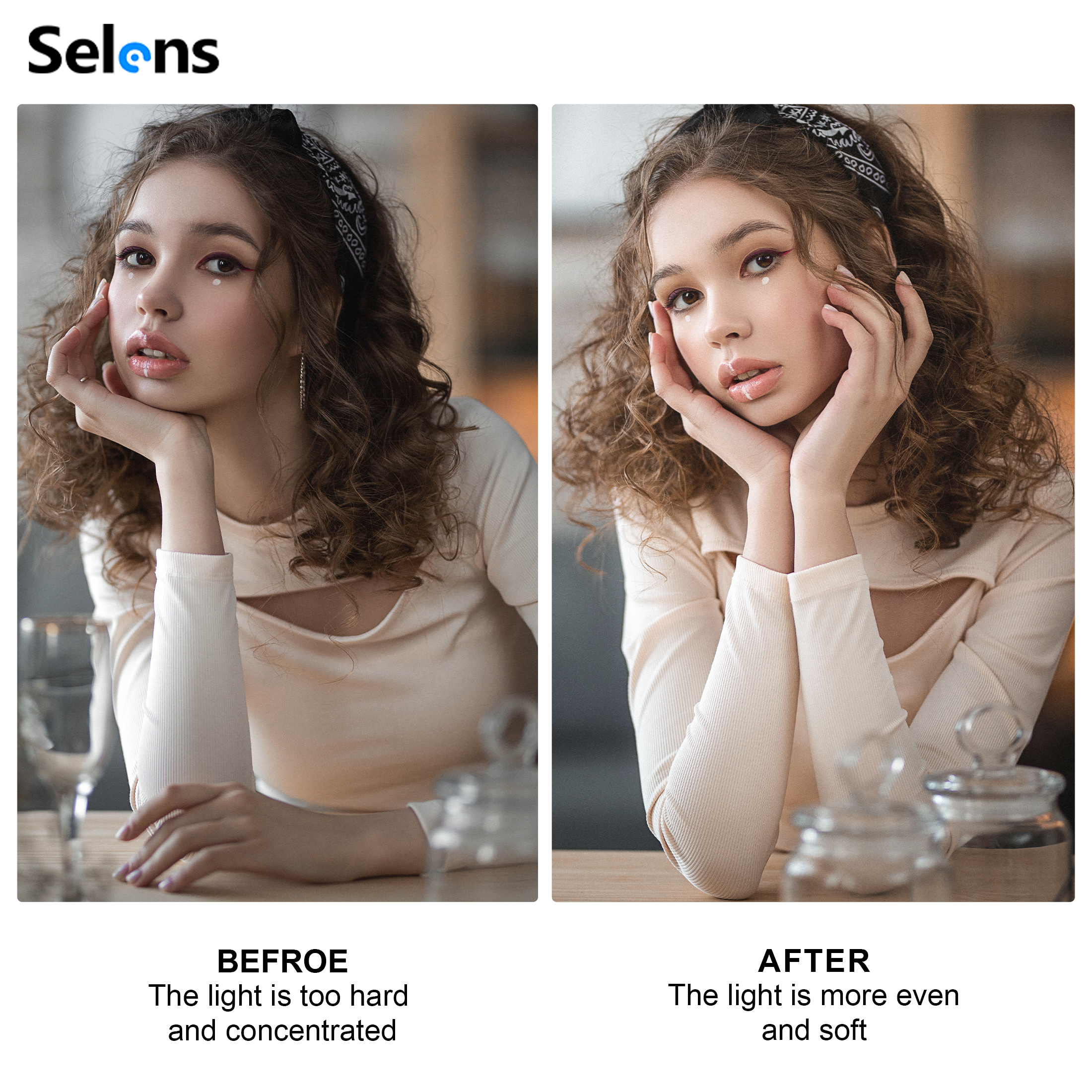 Selens White Diffuser Foldable - Photography Lighting Portrait ulasan dan harga