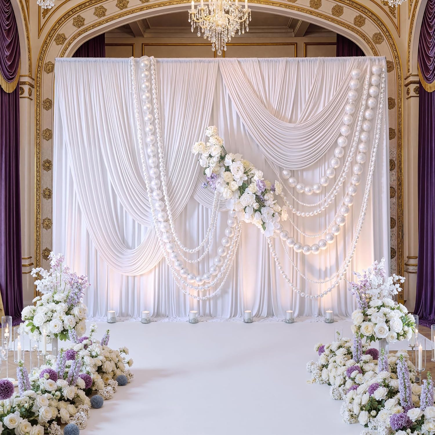 White Backdrop Curtains 10x10  - Lighting In Photography ulasan dan harga