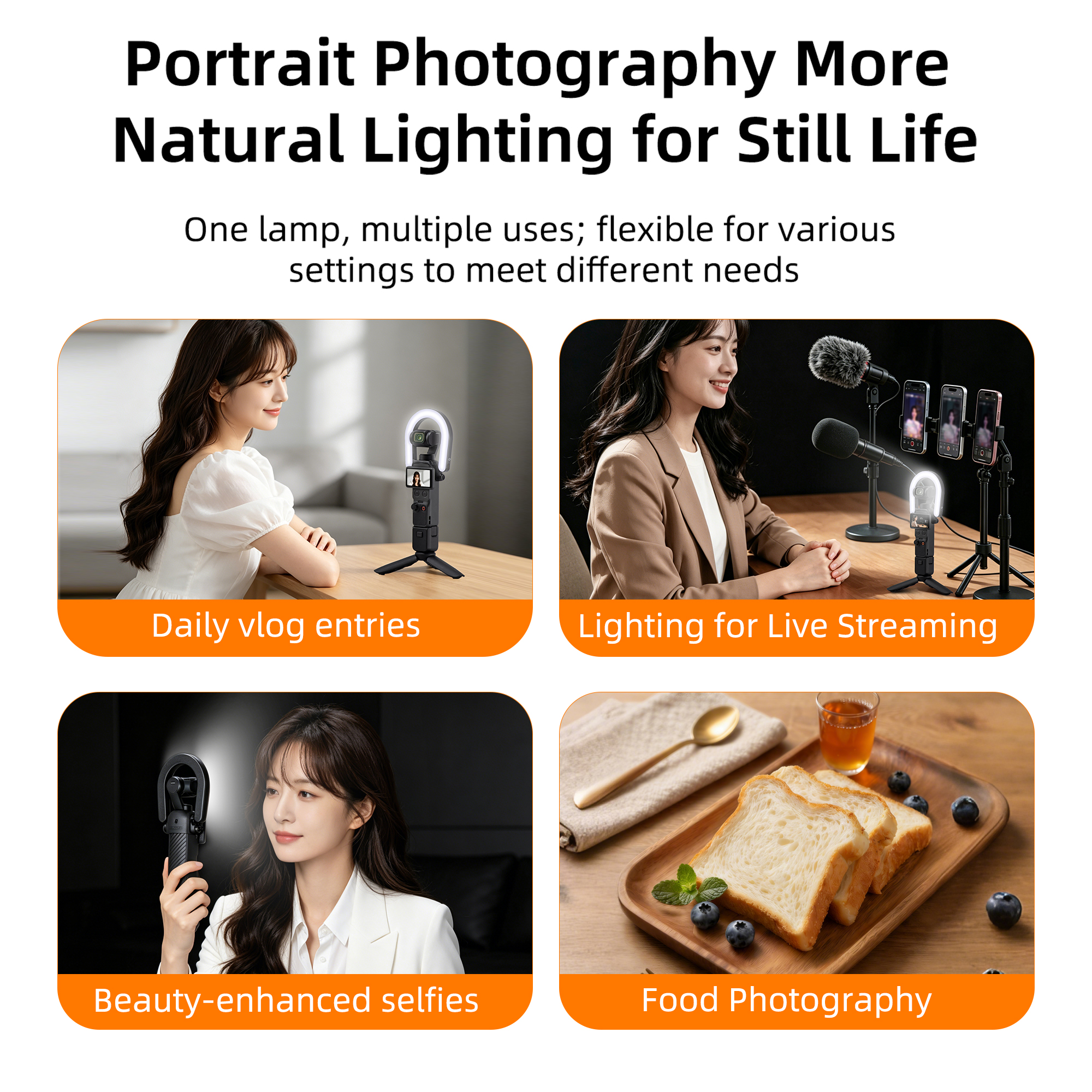 Ring Fill Light for DJI Osmo P - Photography Lighting Angles ulasan dan harga