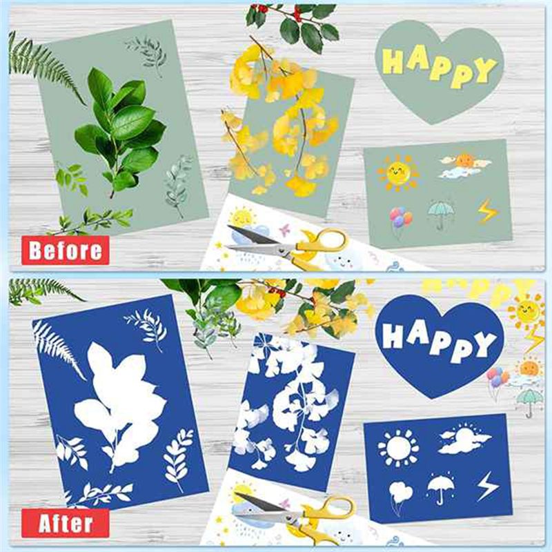 32Pcs A5 Sun Art Paper Cyanoty - Photography Lighting Tools ulasan dan harga