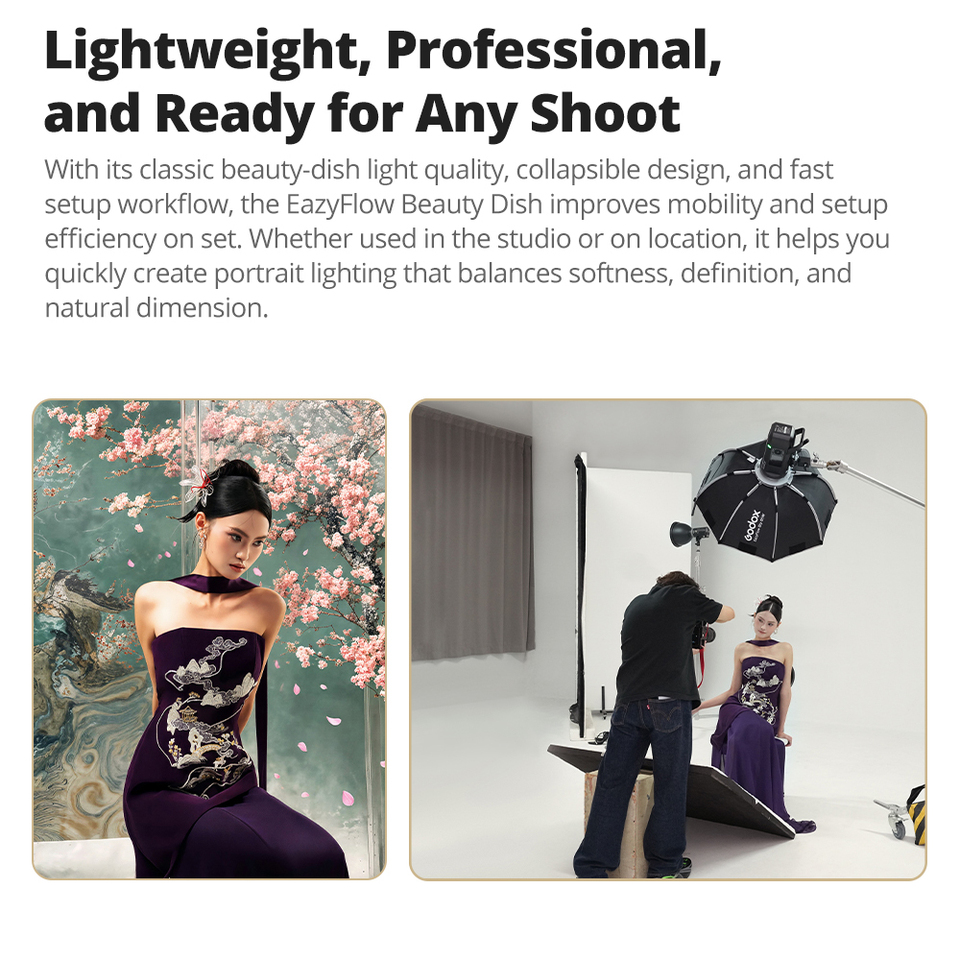 Godox EazyFlow Beauty Dish 65/ - Photography Lighting Beauty Dish ulasan dan harga