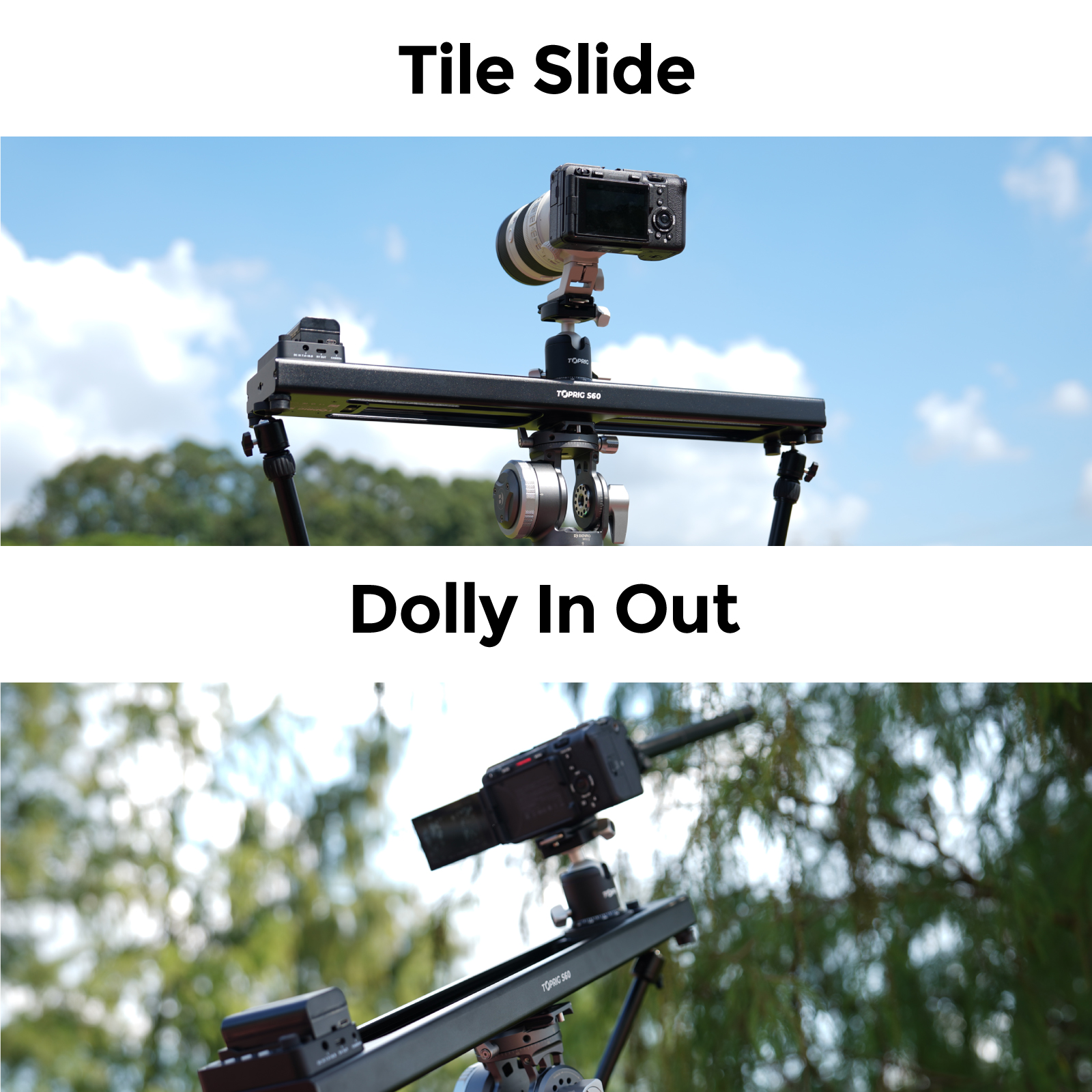 Toprig S60 Video slider camera - Photography Loop Lighting ulasan dan harga