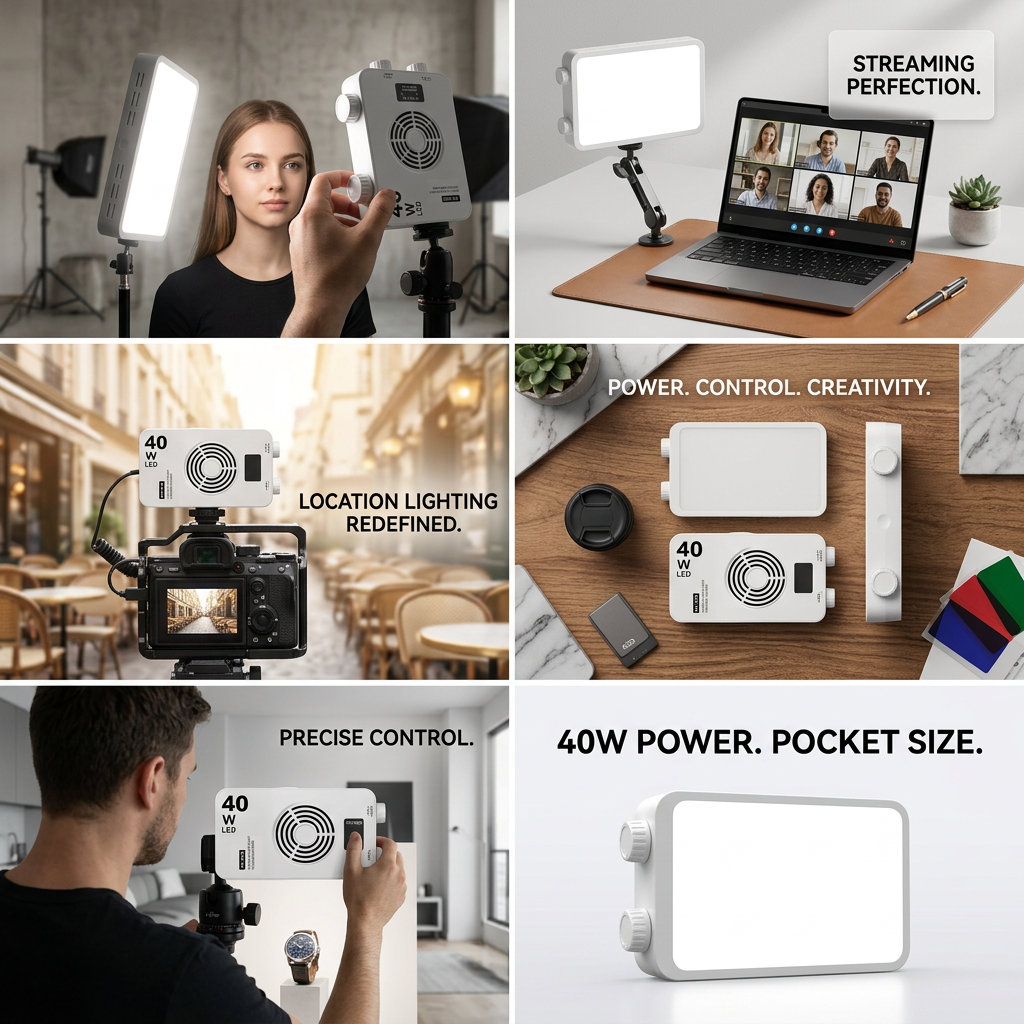 3 Color Temperature 40W LED Pa - Photography Lighting Color ulasan dan harga