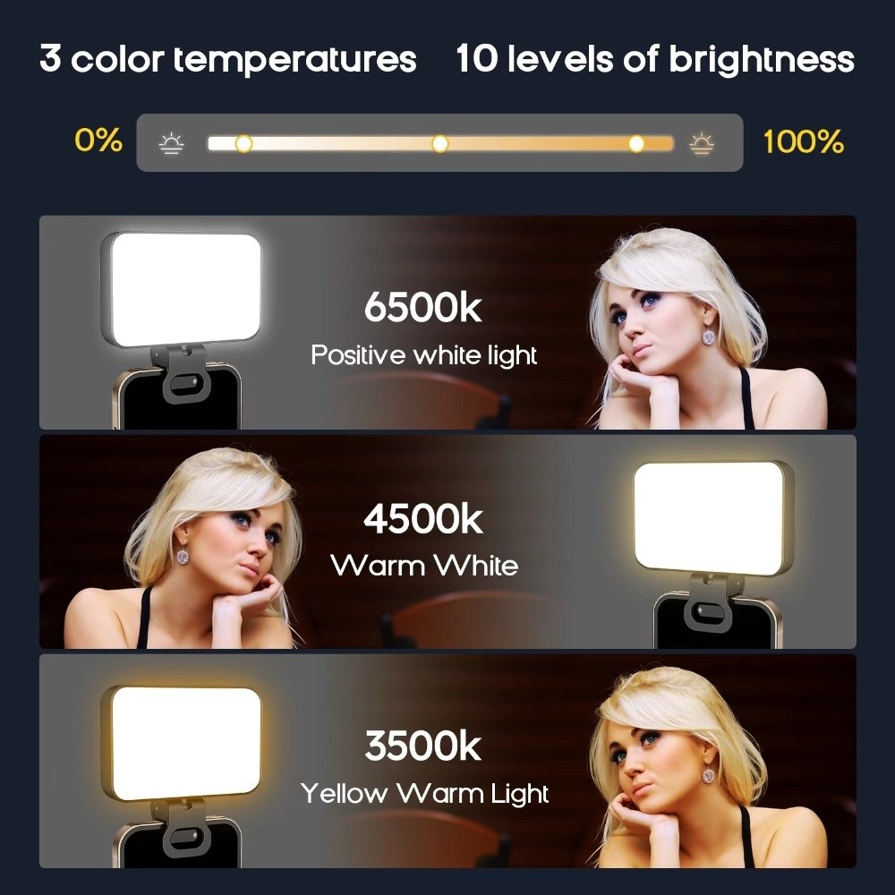 800/1000mAh LED Selfie Light U - Photography Lighting Patterns ulasan dan harga
