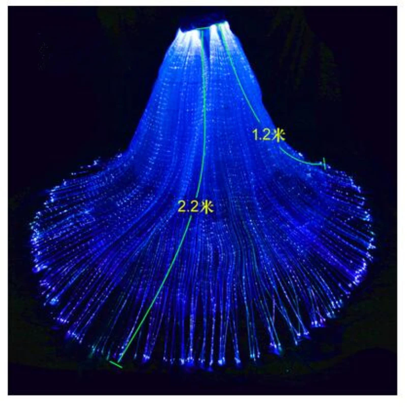 Led Light Glowing Wedding Dres - Photography Lighting Color ulasan dan harga