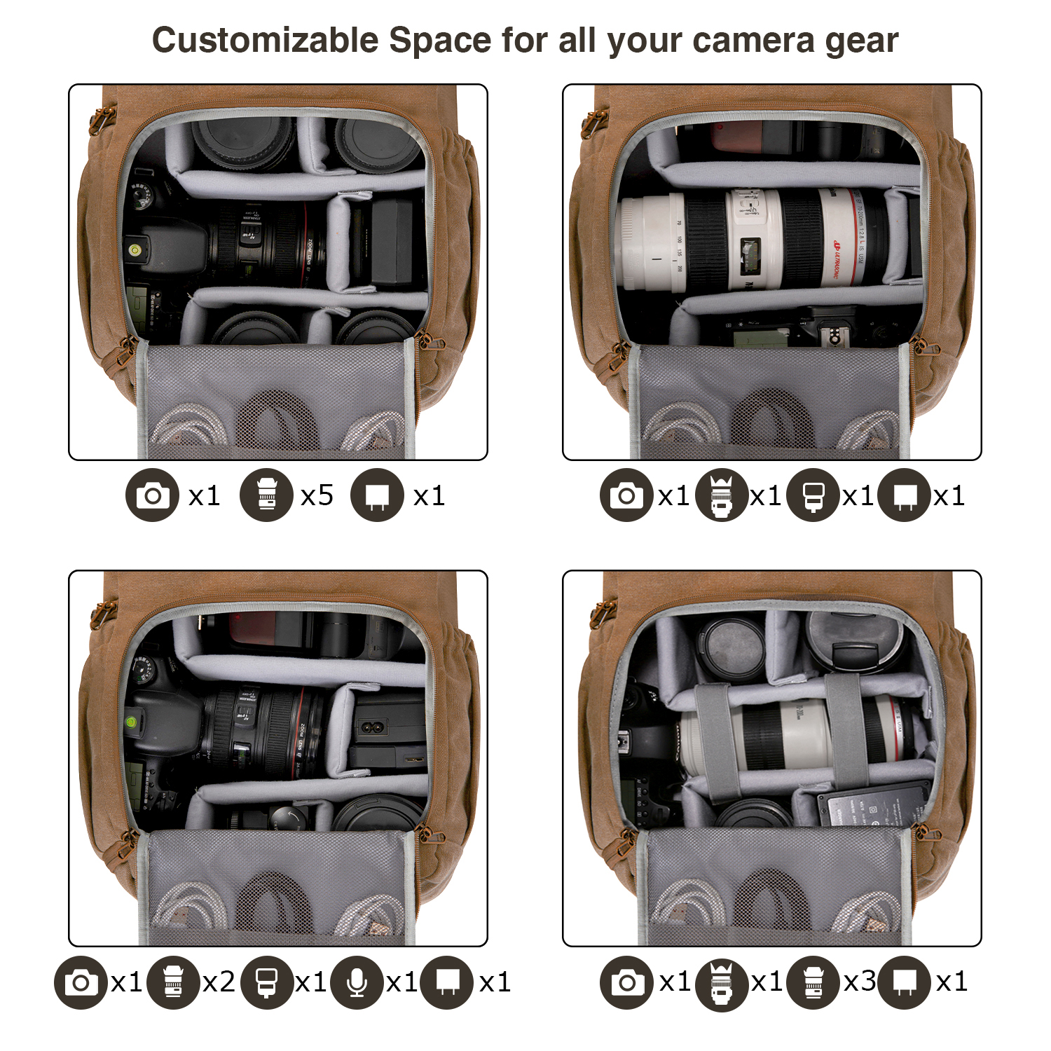 BAGSMART Camera Bag DSLR Photo - Photography Lighting Equipment Bags ulasan dan harga