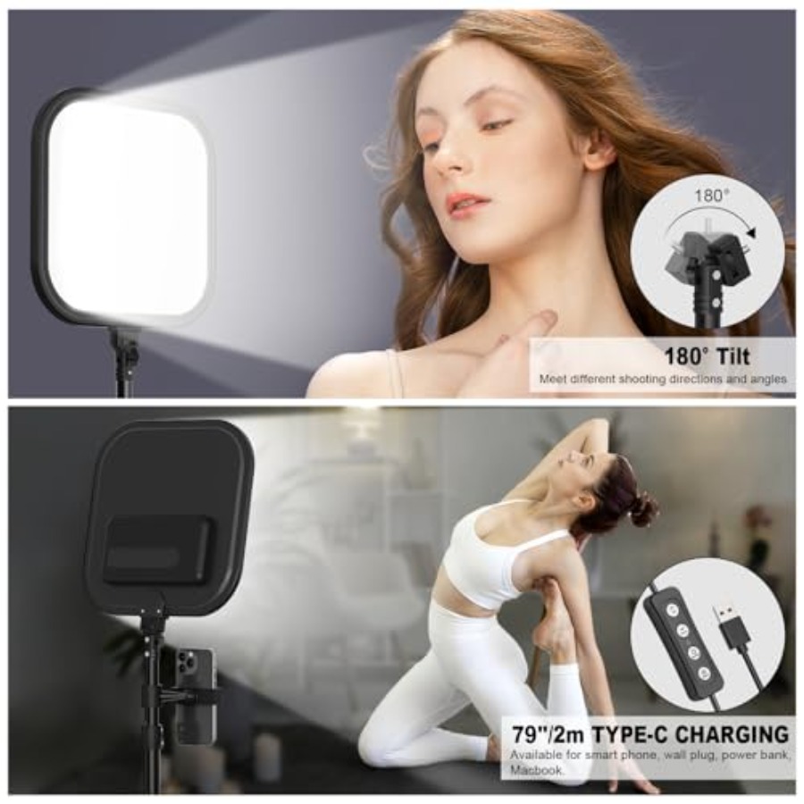 2Pack LED Video Light Kit, 15W - Photography Lighting Led ulasan dan harga